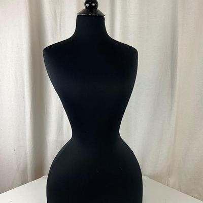 035 Black Corset Half Body Mannequin Display