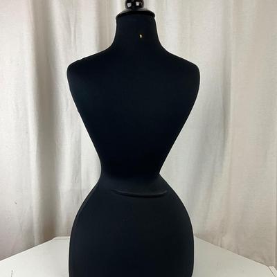 035 Black Corset Half Body Mannequin Display
