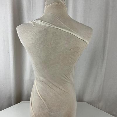 038 White Half Body Table Top Mannequin Display Form