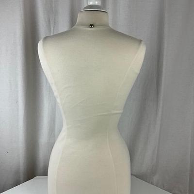 039 Large Half Body White Table Top Mannequin Form
