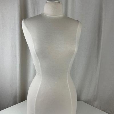 039 Large Half Body White Table Top Mannequin Form
