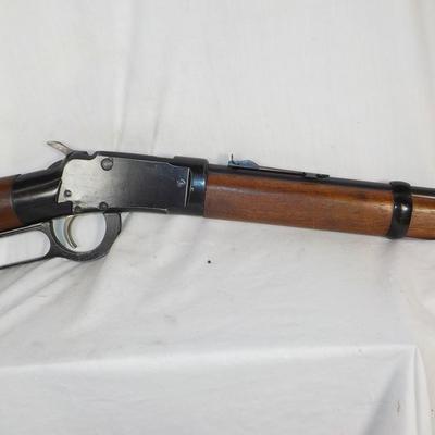 Ithaca Lever action single shot 22 cal. rifle. est. $180 to $400.