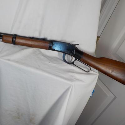 Ithaca Lever action single shot 22 cal. rifle. est. $180 to $400.