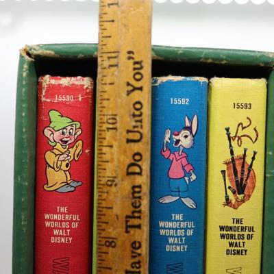 The Wonderful Worlds Of Walt Disney, 1965 Golden Press - Box Set of (4) Books