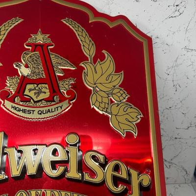 Vintage Anheuser-Busch Budweiser Sign
