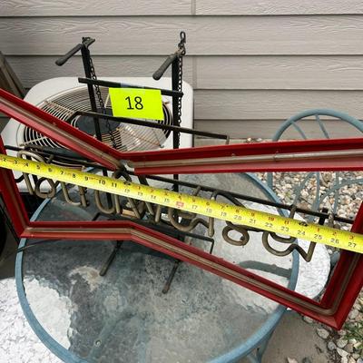 Vintage Budweiser Neon Sign (not working)
