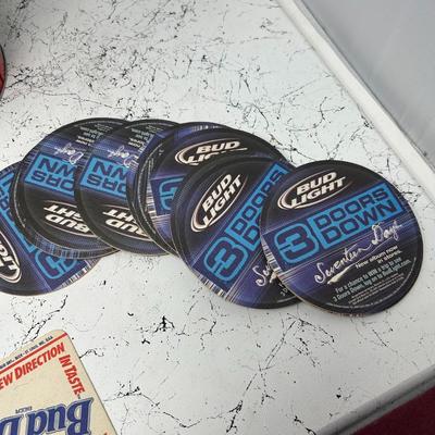 Budweiser Memorabilia Ice Bucket + Coasters