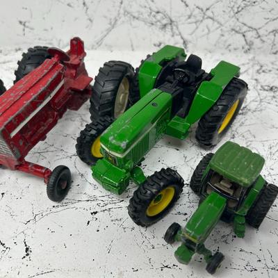Small Vintage Metal Tractors