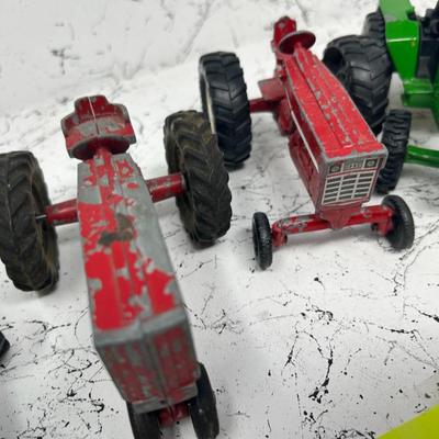 Small Vintage Metal Tractors