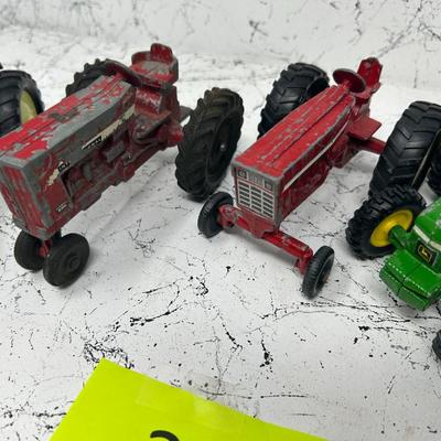 Small Vintage Metal Tractors