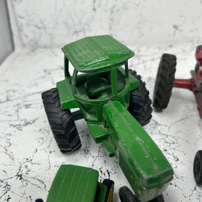 Small Vintage Metal Tractors