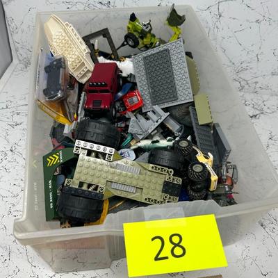 Assorted Toys (Lego, Hot wheels, Transformer)