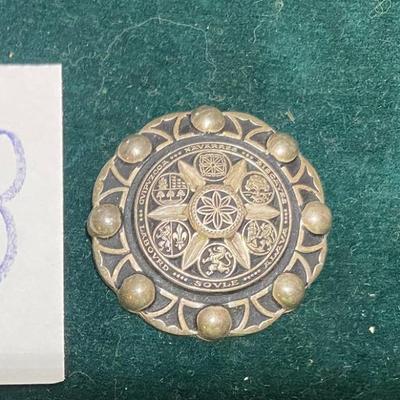 Vintage Brooch â€œArms of the Basque Country Providences