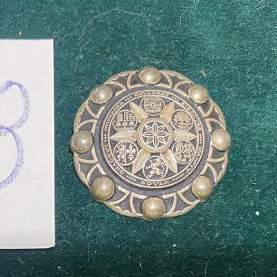 Vintage Brooch â€œArms of the Basque Country Providences