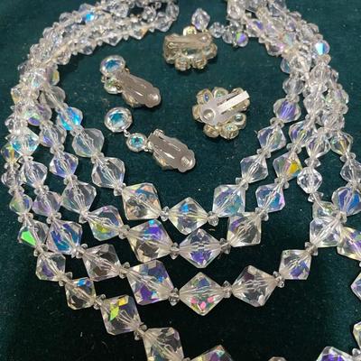 Beautiful Necklace and Clip Earrings
