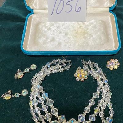 Beautiful Necklace and Clip Earrings