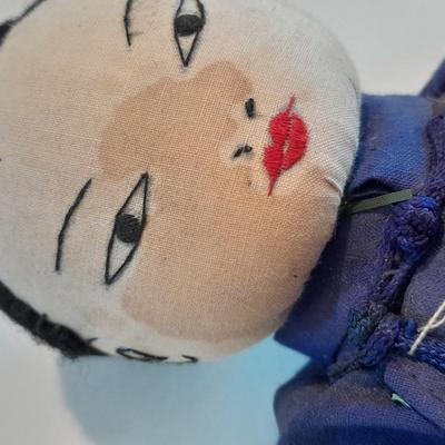 3 Dolls - Tripod mark Chinese doll - Japanese Geisha Doll - Composition Asian Doll