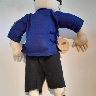 3 Dolls - Tripod mark Chinese doll - Japanese Geisha Doll - Composition Asian Doll