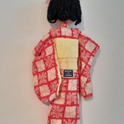 3 Dolls - Tripod mark Chinese doll - Japanese Geisha Doll - Composition Asian Doll