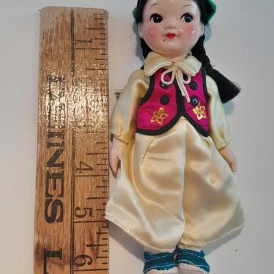 3 Dolls - Tripod mark Chinese doll - Japanese Geisha Doll - Composition Asian Doll
