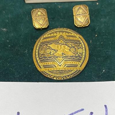 Beautiful Brooch and Clip Earrings