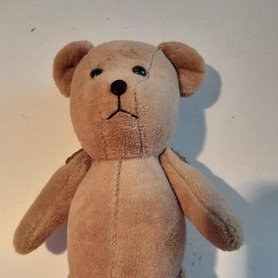 19" Plastic doll with noise maker and her Jointed teddy bear