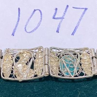 Vintage Egyptian Revival scarabs Bracelett