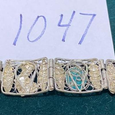 Vintage Egyptian Revival scarabs Bracelett