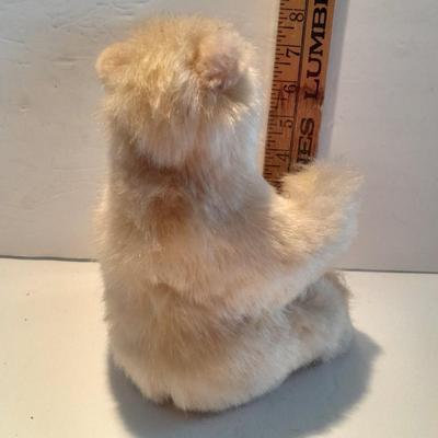 Vintage Hermann Teddy Original West - Germany RARE Teddy / Polar Bear with original tag