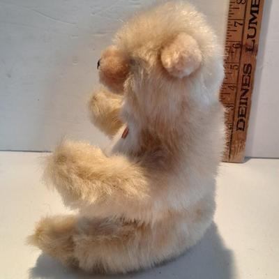 Vintage Hermann Teddy Original West - Germany RARE Teddy / Polar Bear with original tag