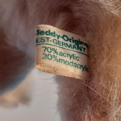 Vintage Hermann Teddy Original West - Germany RARE Teddy / Polar Bear with original tag