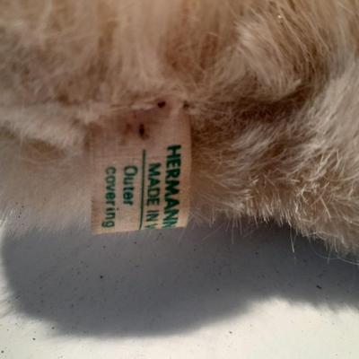Vintage Hermann Teddy Original West - Germany RARE Teddy / Polar Bear with original tag