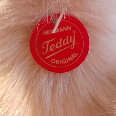 Vintage Hermann Teddy Original West - Germany RARE Teddy / Polar Bear with original tag