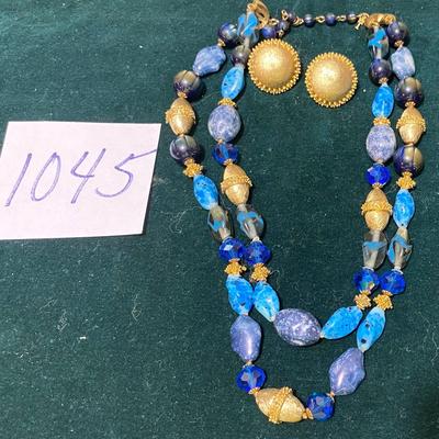 Beautiful Necklace and Clip Earrings