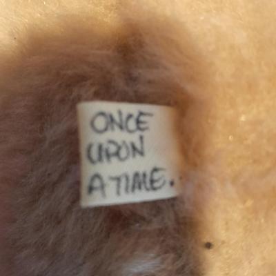 Vintage jointed Teddy Bear "Once Upon A Time" Signed Teddy Collectible