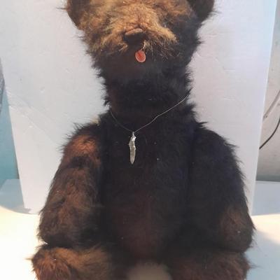 One of a kind VINTAGE 1963 "Oscar Jouet" Anima Paris Teddy bear made in France TALKING