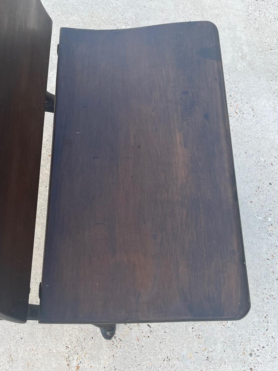 AS CO. Solid Wood Vintage Folding School Chair & Desk