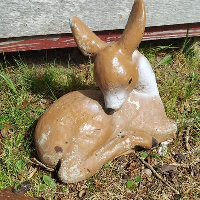 Vintage Cement Animal Yard Decor (OB4-BBL)