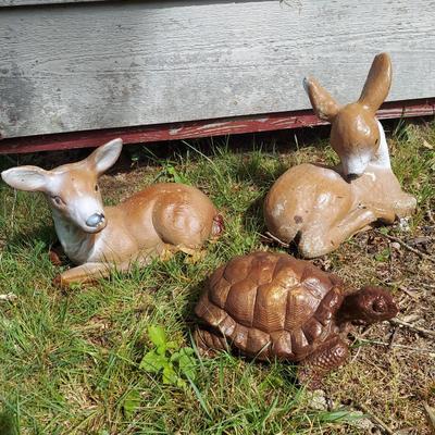 Vintage Cement Animal Yard Decor (OB4-BBL)