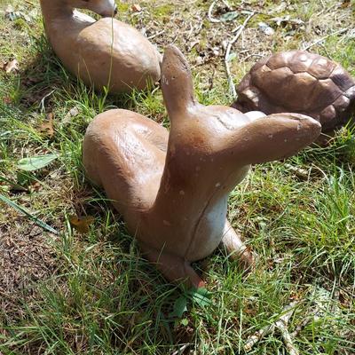 Vintage Cement Animal Yard Decor (OB4-BBL)