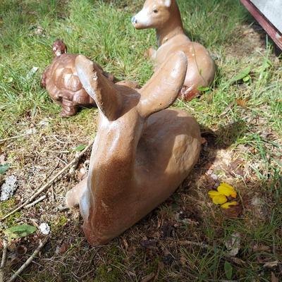 Vintage Cement Animal Yard Decor (OB4-BBL)
