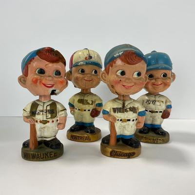 -20- SPORTS | Vintage 1960â€™s Baseball Bobbleheads