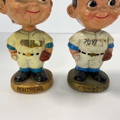 -20- SPORTS | Vintage 1960â€™s Baseball Bobbleheads