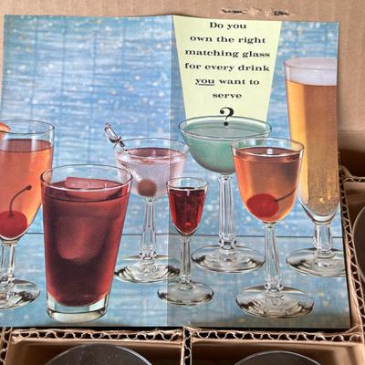 Libby Wine Glasses NIB w/ Paper