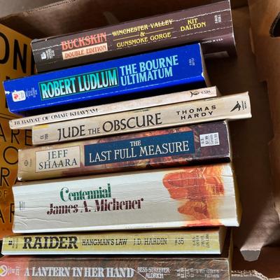 Box of Paperback novels