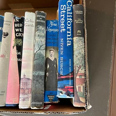 Flat of vintage novels
