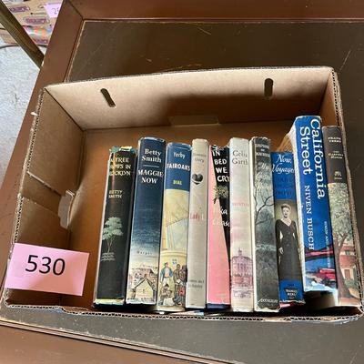 Flat of vintage novels