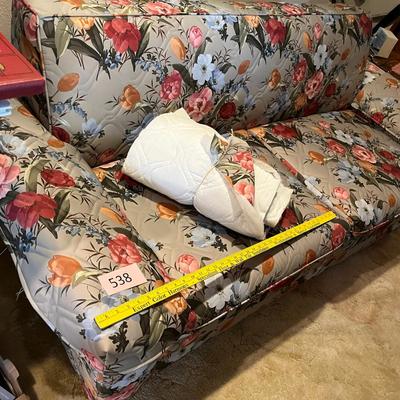 Floral Vintage couch w/ extra material!