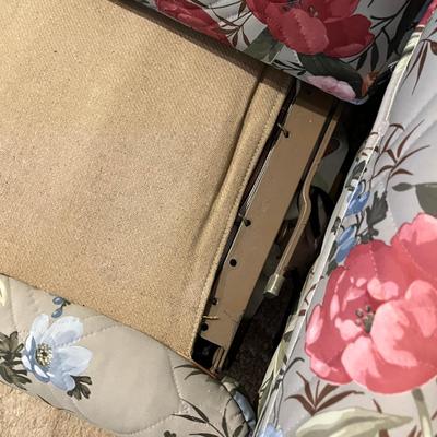 Floral Vintage couch w/ extra material!