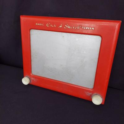 Vintage Barbie Car, Etch A Sketch, International Metal Tractor and More Toys (OB4-BBL)